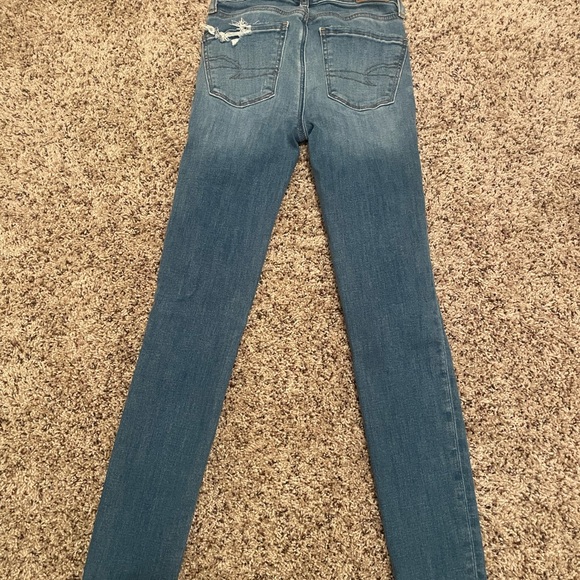 American Eagle Next Level Patched High-Waisted Jegging Size000 Regular - Picture 2 of 5